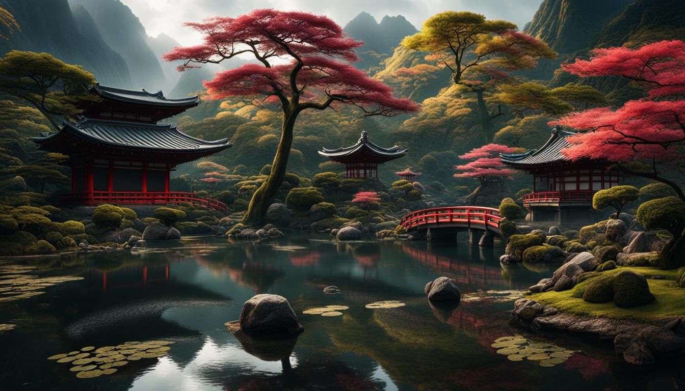 a Japanese Zen Garden