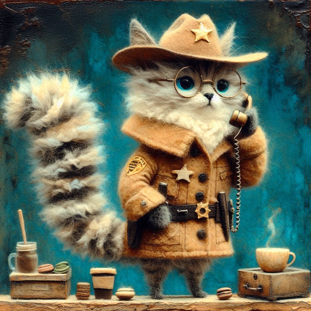 Sheriff Katz hanging on the phone