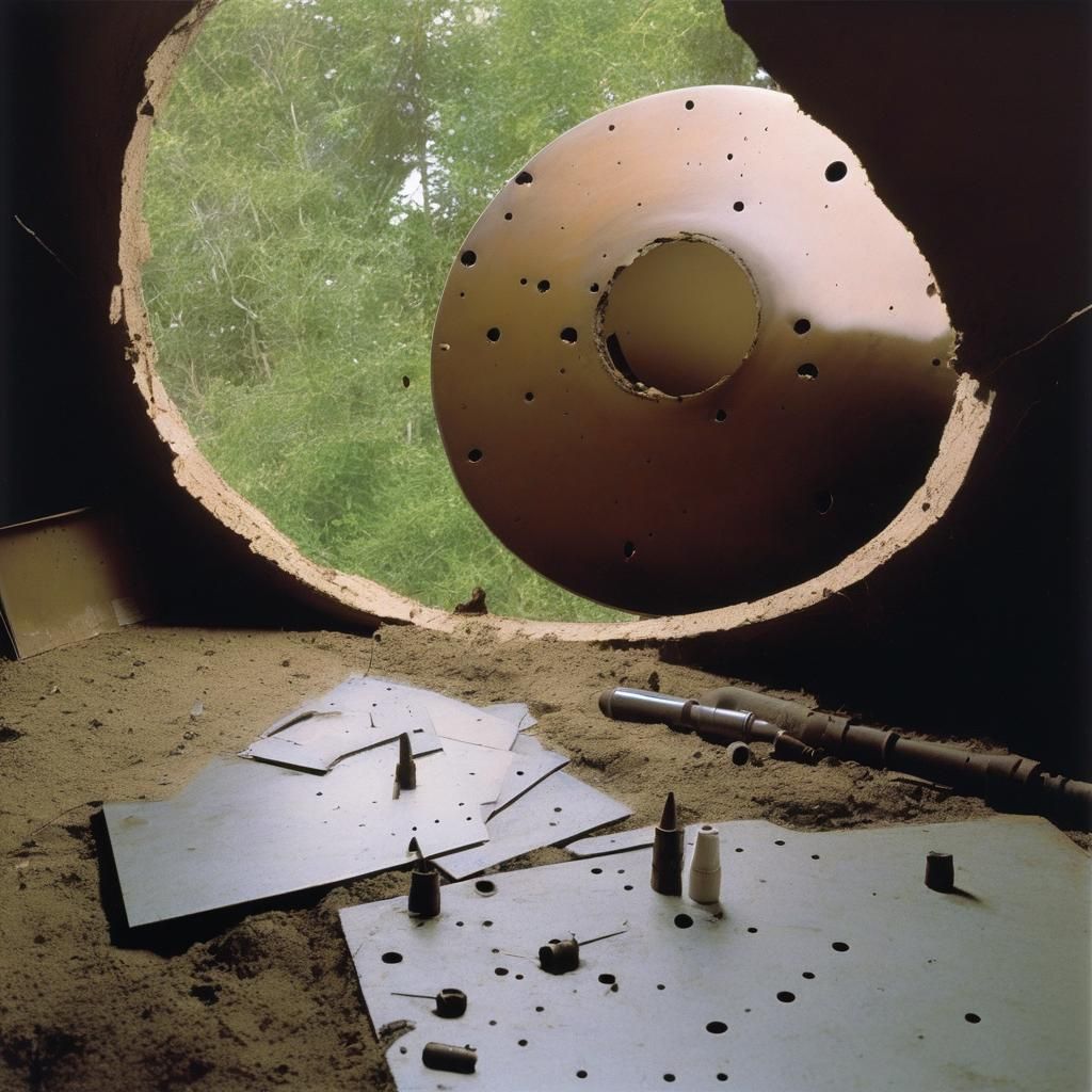 Surreal Sky Hole in Dadaist Style