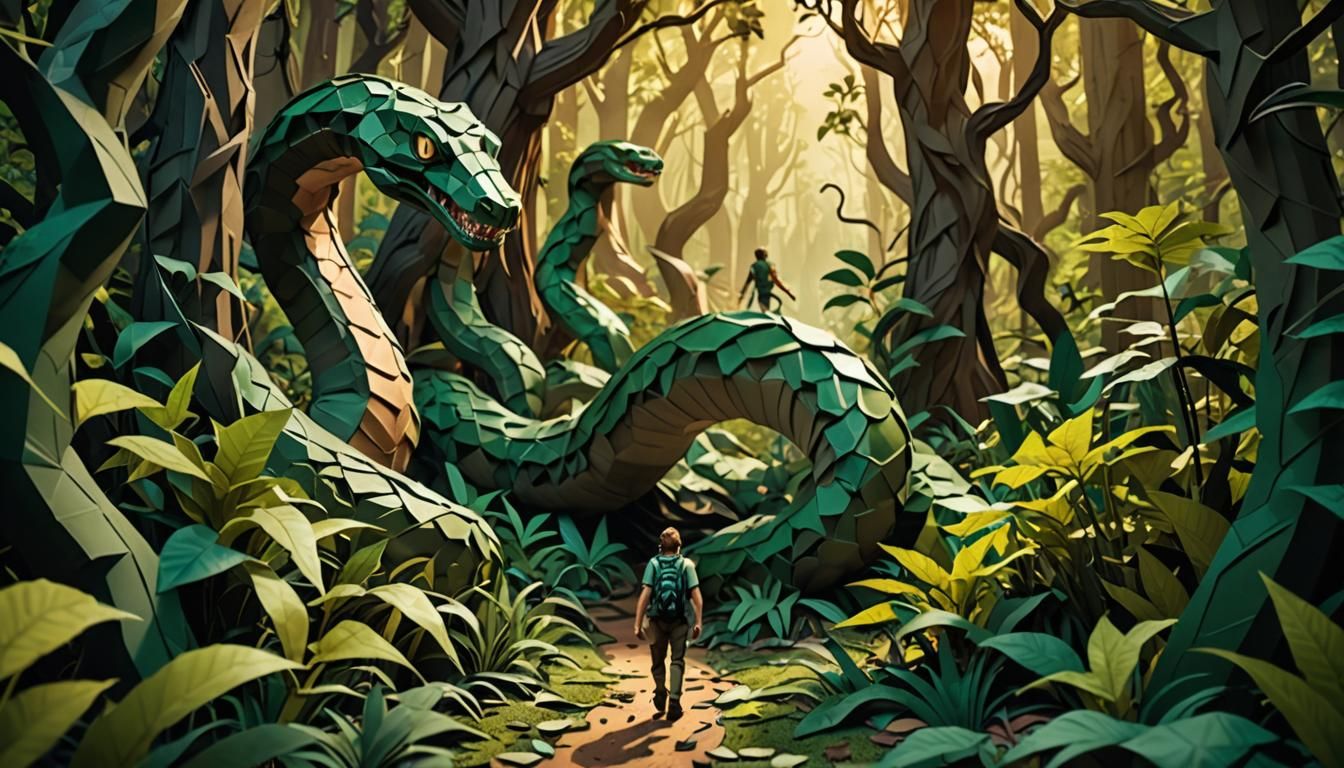 Dystopian Snake filled forest!