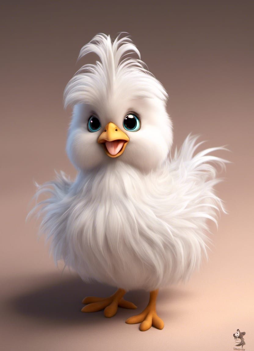 Silkie Chicken - AI Generated Artwork - NightCafe Creator