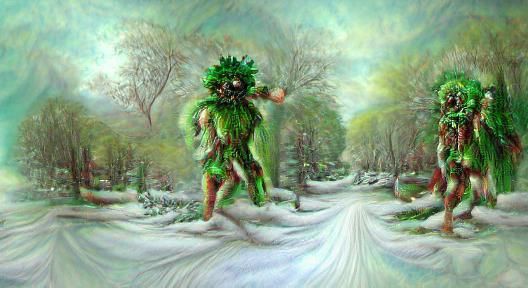 The Green Man During Yuletide