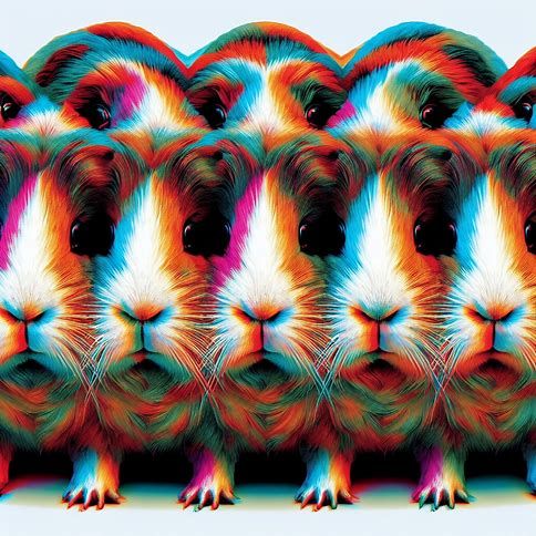 Guinea pigs Sterogram 1 of 4
