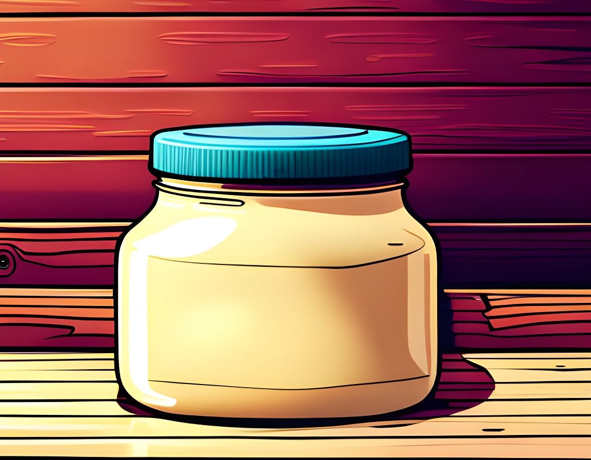 Benchtop Jar of Mayonnaise AI Generated Artwork NightCafe Creator