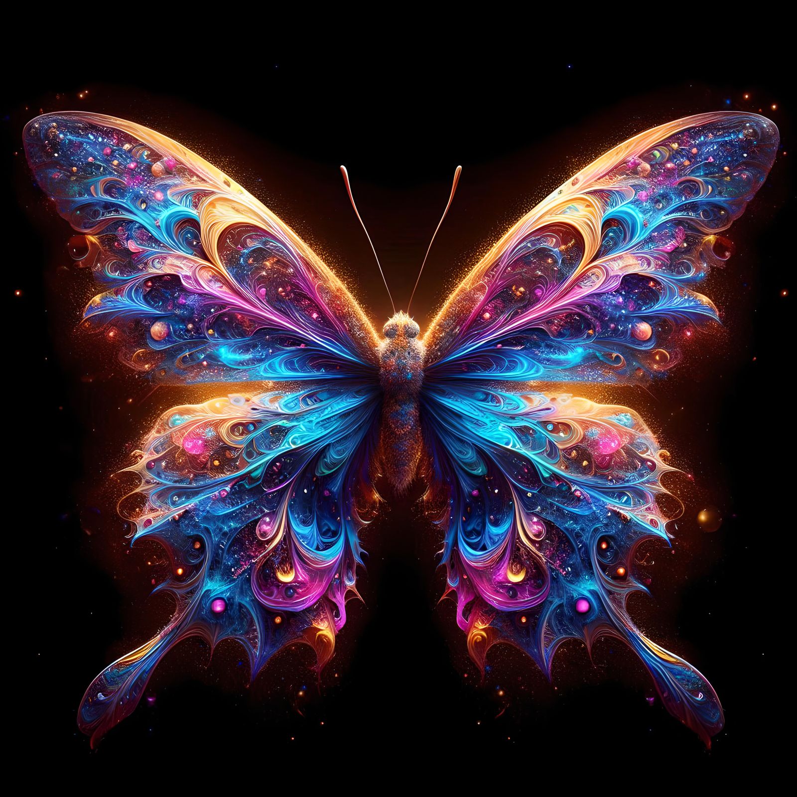 Celestial Nebula Butterfly