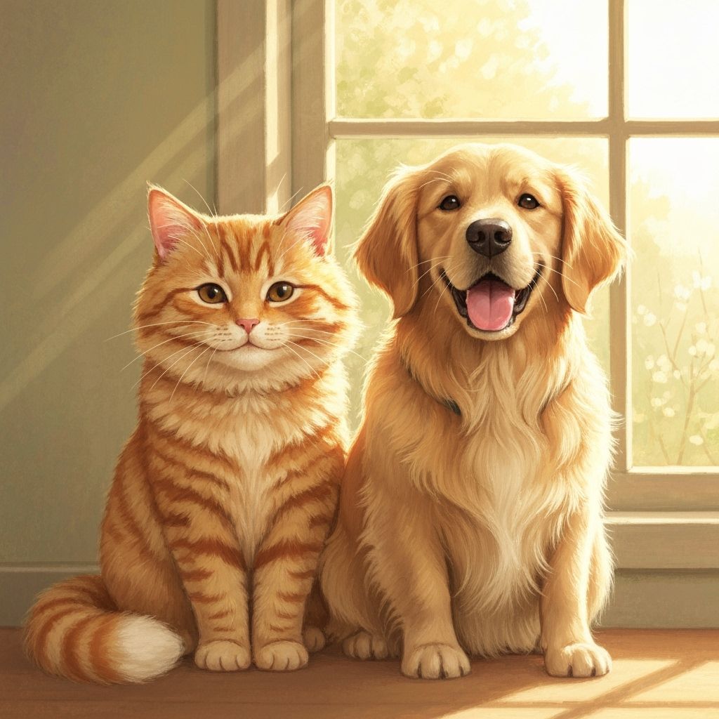 Best friends, my cat and my dog