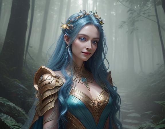 solarpunk-fairy blue