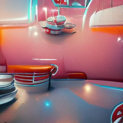 1950s diner - AI Generated Artwork - NightCafe Creator