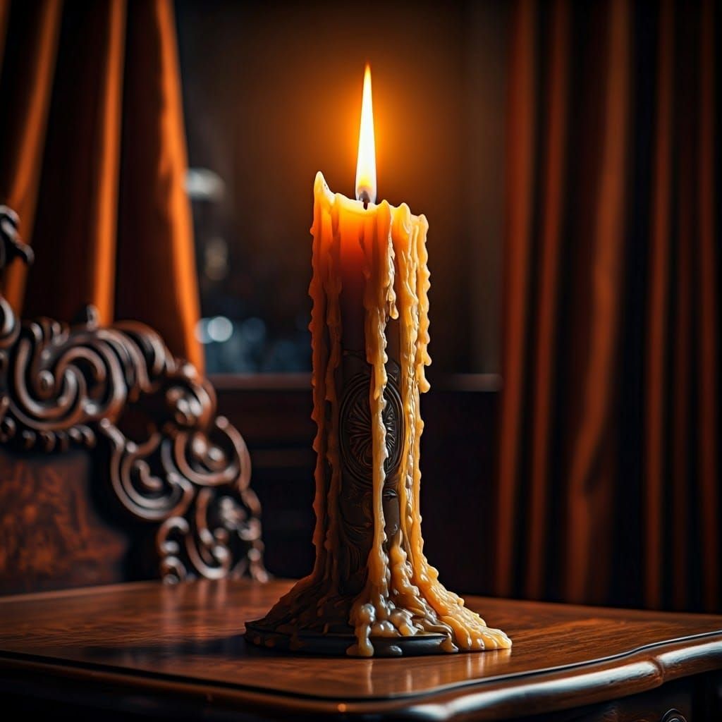 Luxurious Candlelit Ambiance in Baroque Style