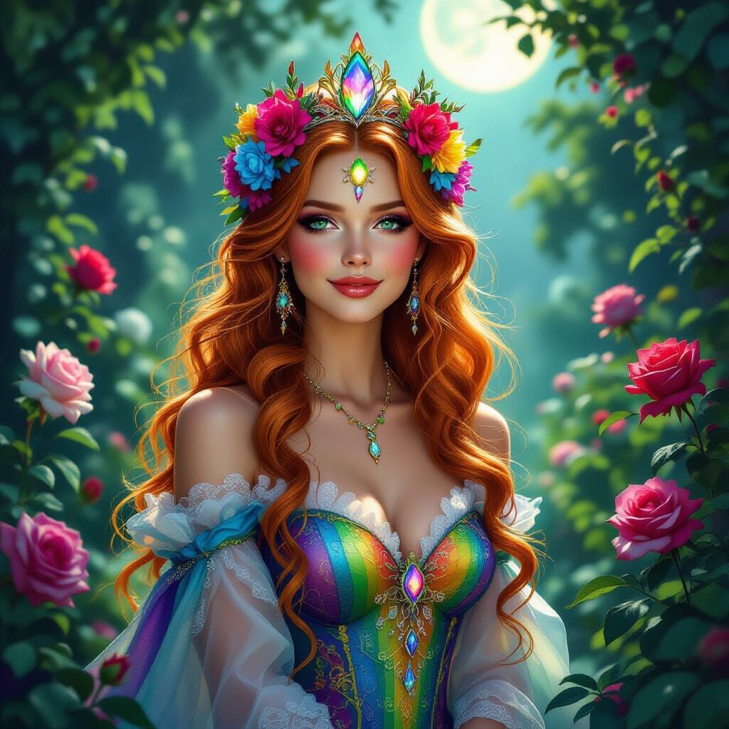 Zoey as a regal queen