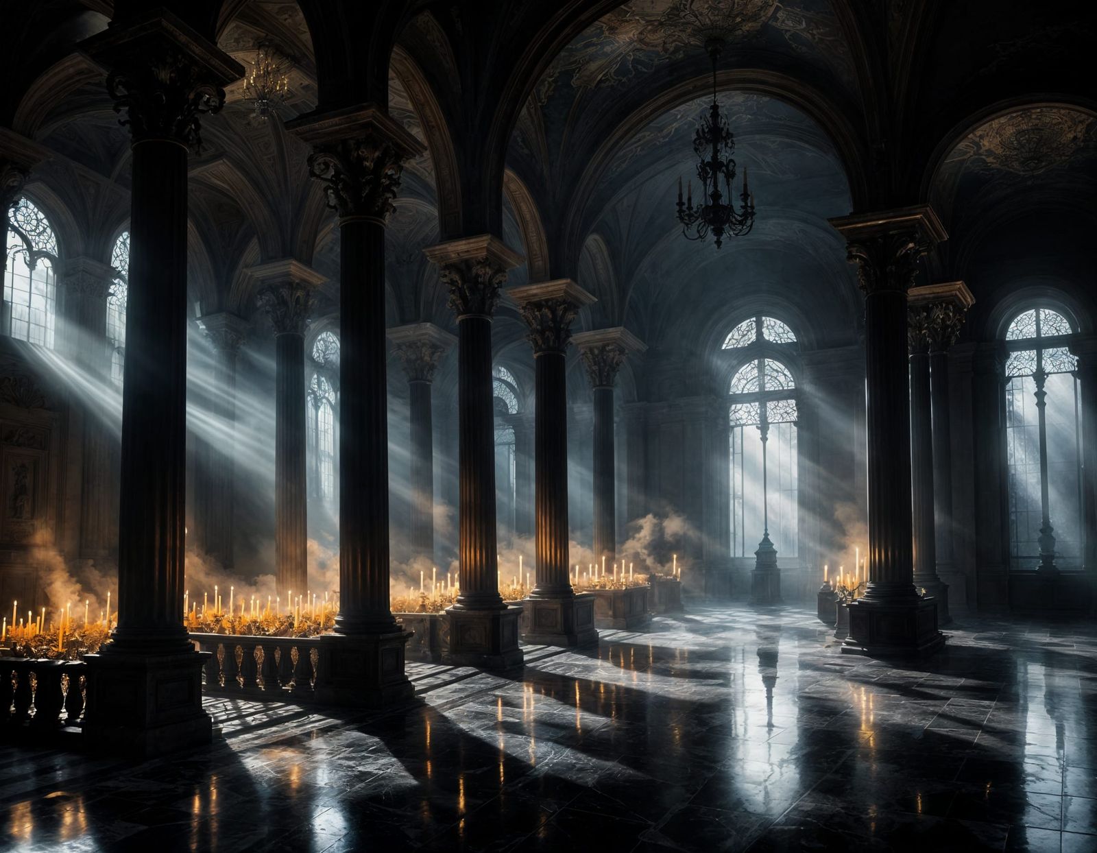 Shadowed Halls  by @Kuse