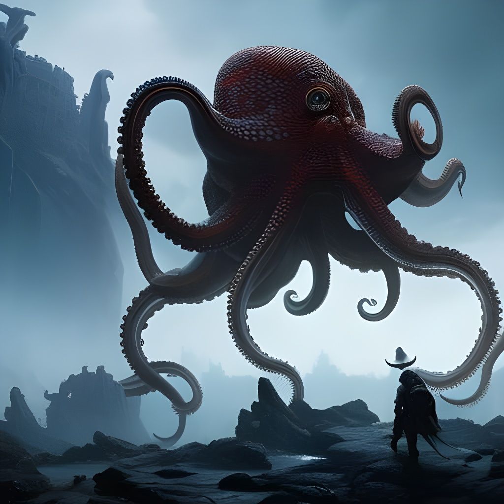 Octopus monster - AI Generated Artwork - NightCafe Creator