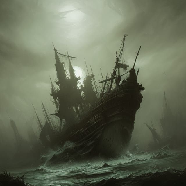 Ship of the Haunted Seas (Daily Challenge; 16 Jan)  by @ScDEJ