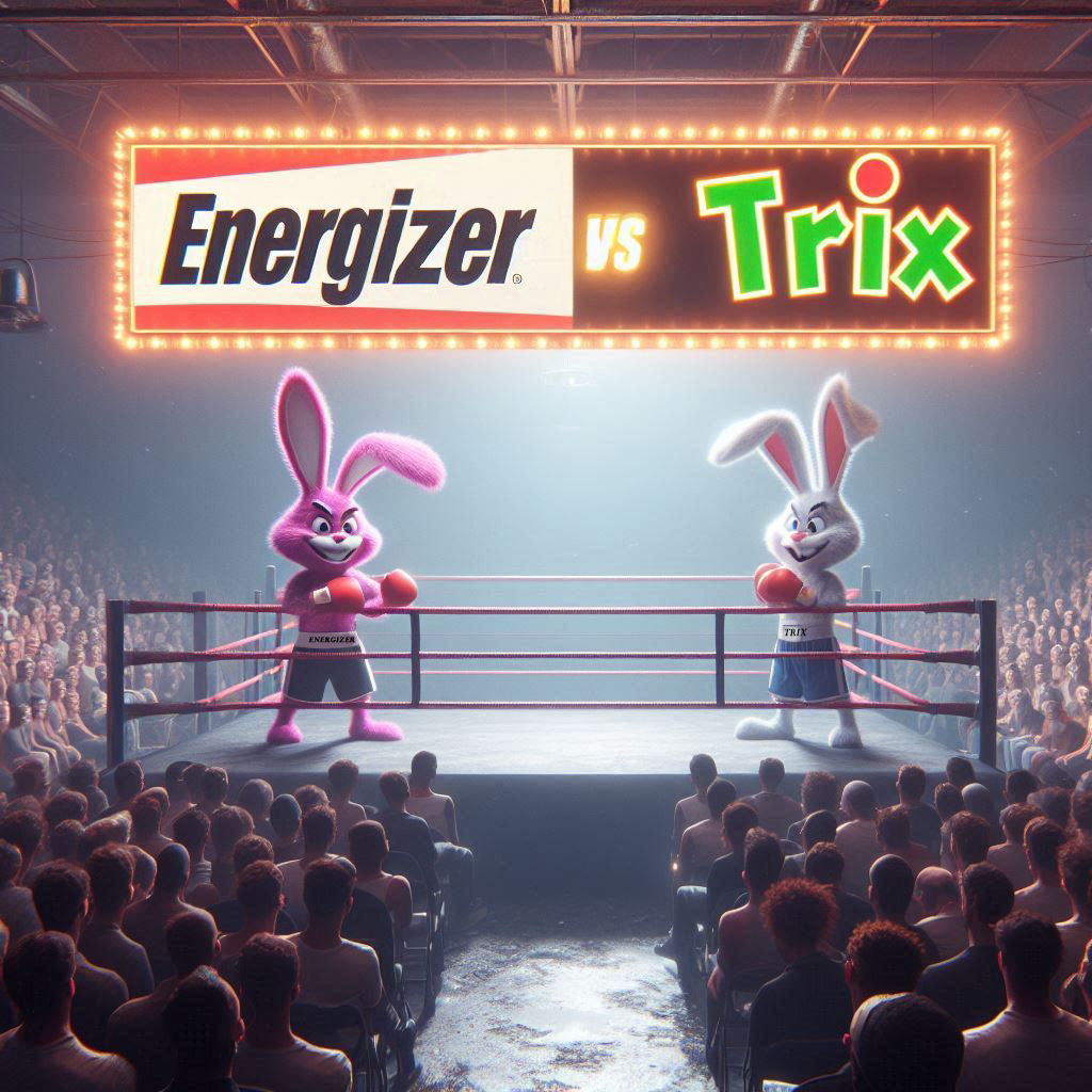 Energizer Bunny vs Trix Rabbit Boxing Match