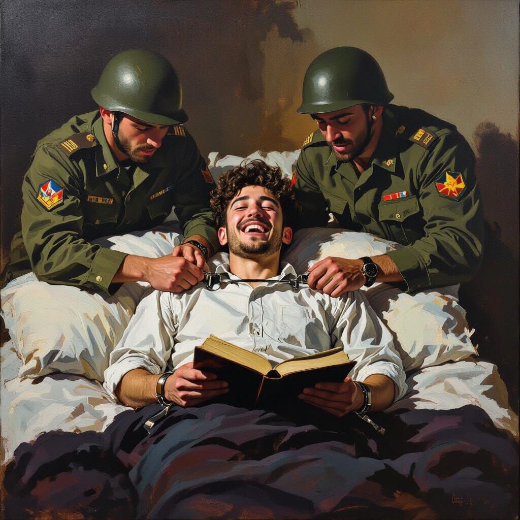 Yeshiva Student Defiantly Laughs as MP Soldiers Detain Him