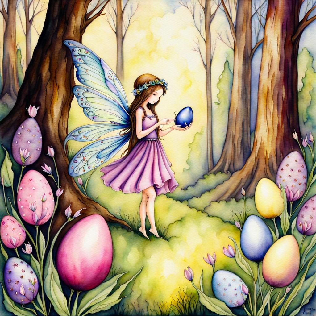 Easter Fairy - AI Generated Artwork - NightCafe Creator