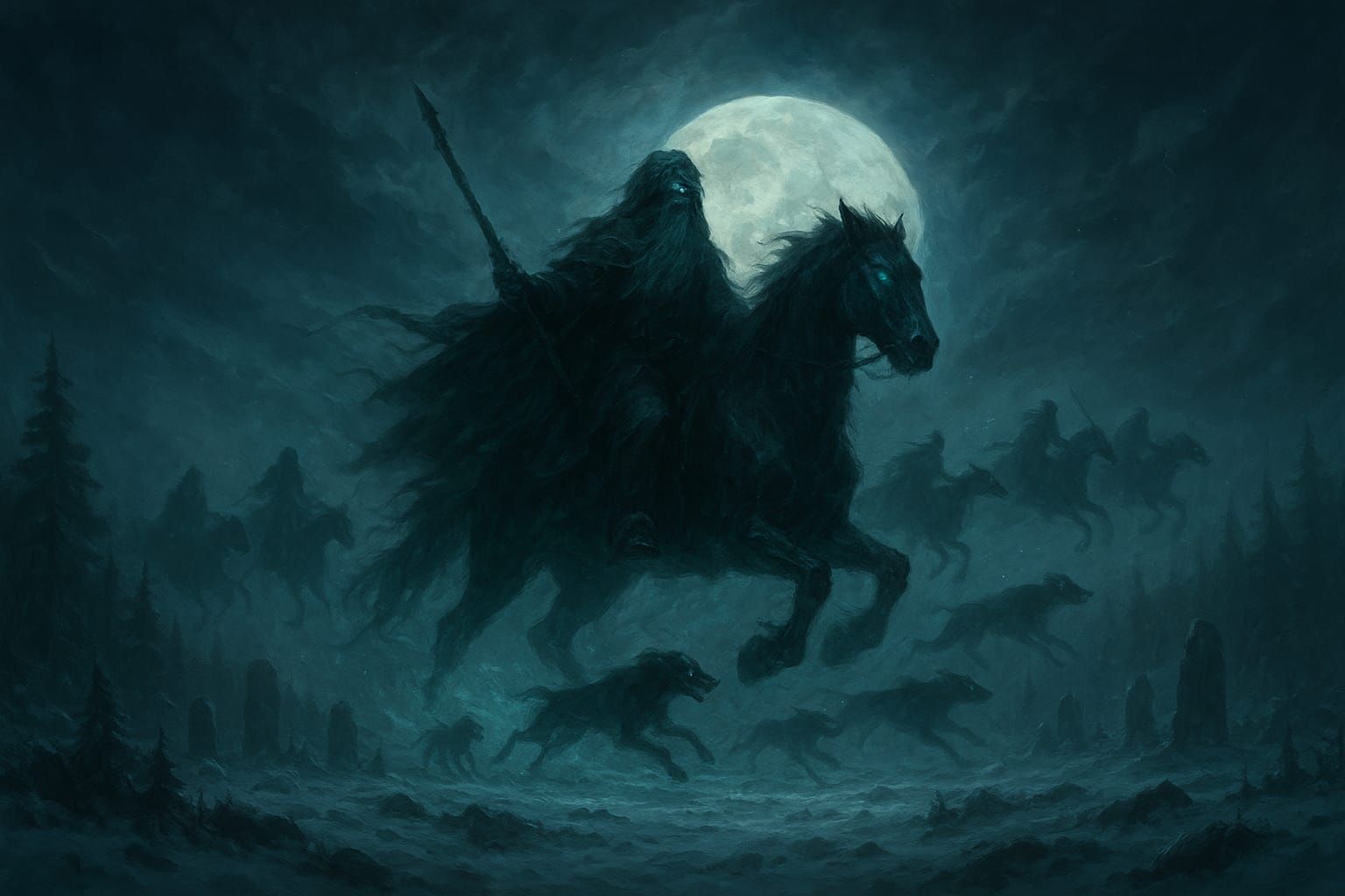 The Wild Hunt's Solstice Ride | Yule and Halloween blend (GPT4o High)