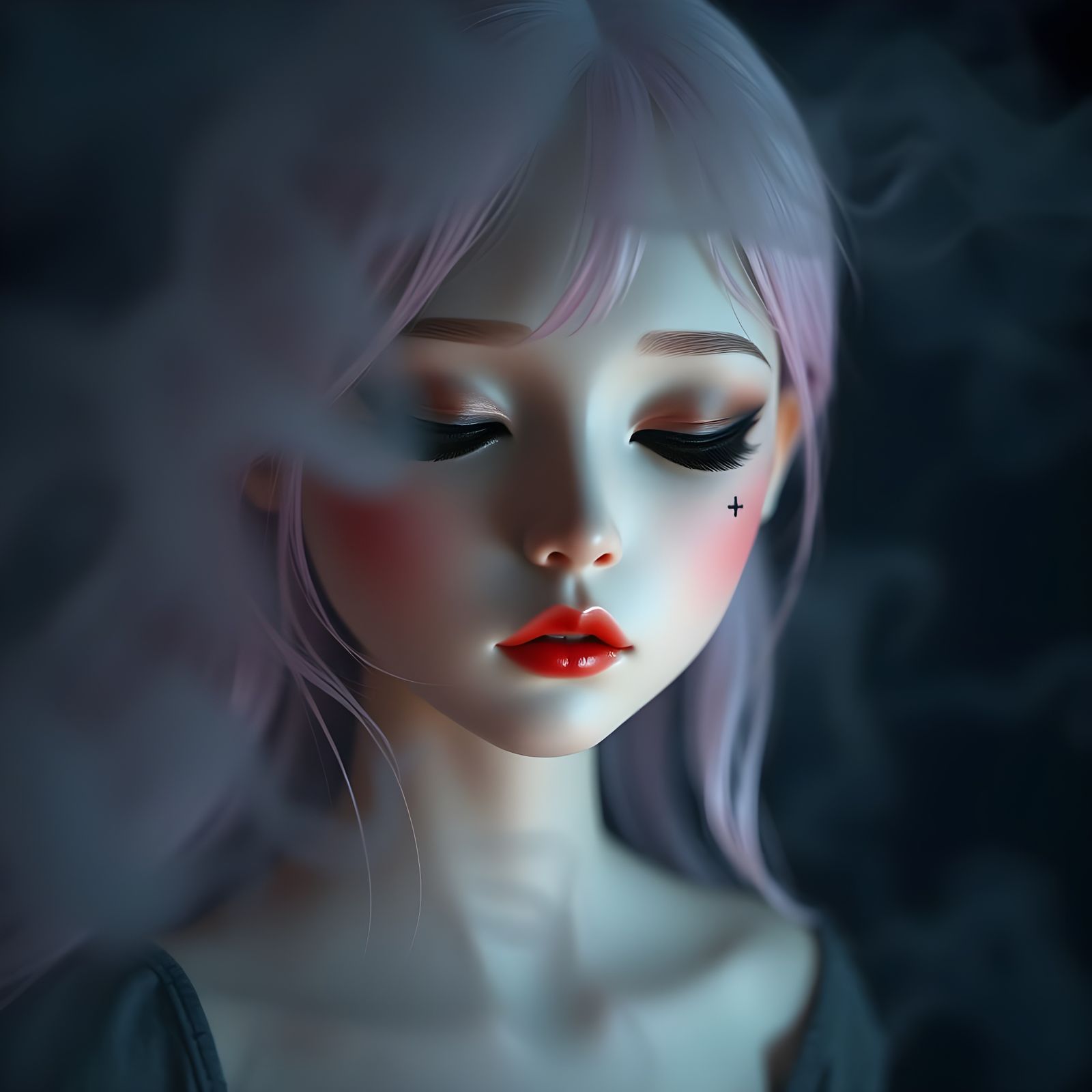 Gothic Fairy Tale Goddess in Eerie, Dark Fantasy