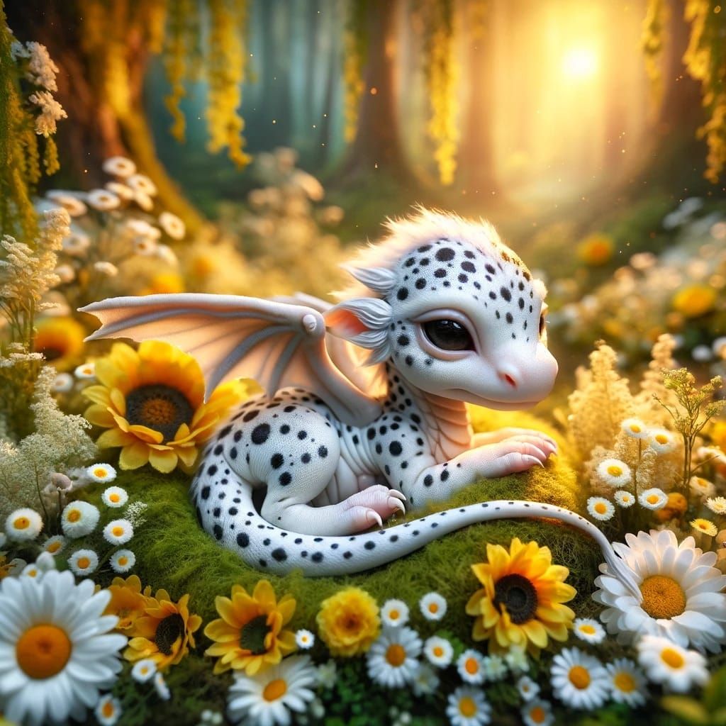 Baby Spotted Dragon Relaxing
