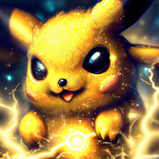 Pikachu Using Thunderbolt - AI Generated Artwork - NightCafe Creator