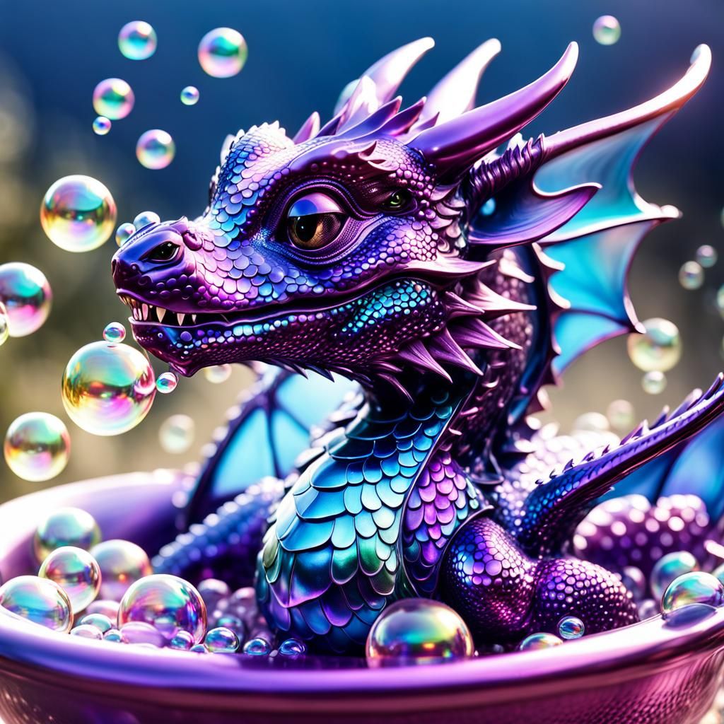 Bath time  by @Lilsilverfish