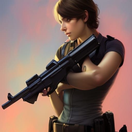 Jill Valentine - AI Generated Artwork - NightCafe Creator