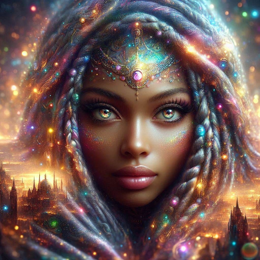 Eyes in the Abyss over a fantasy kingdom