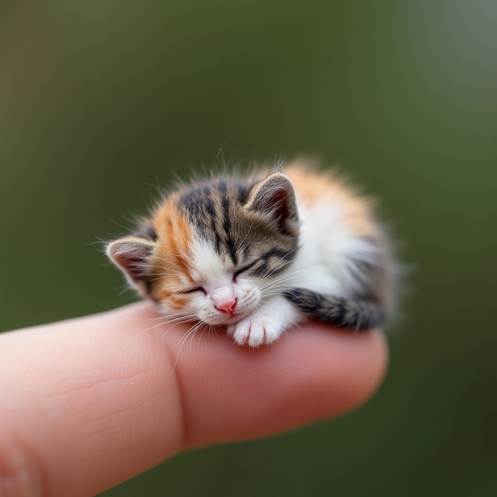 Purrfectly tiny  by @SlothFatale