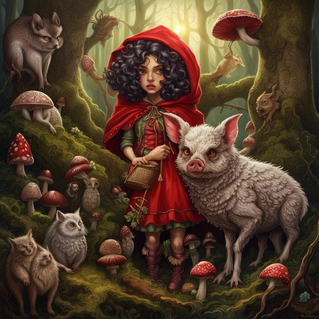 New Take on Red Riding Hood - AI Generated Artwork - NightCafe Creator