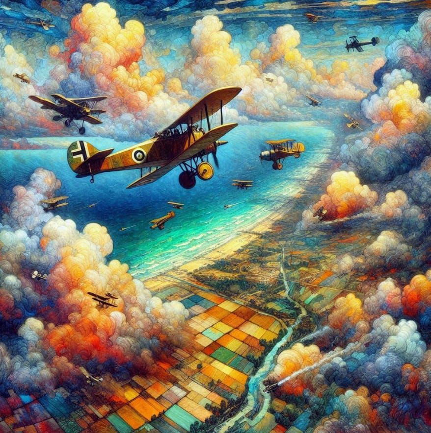 WW1 air fight