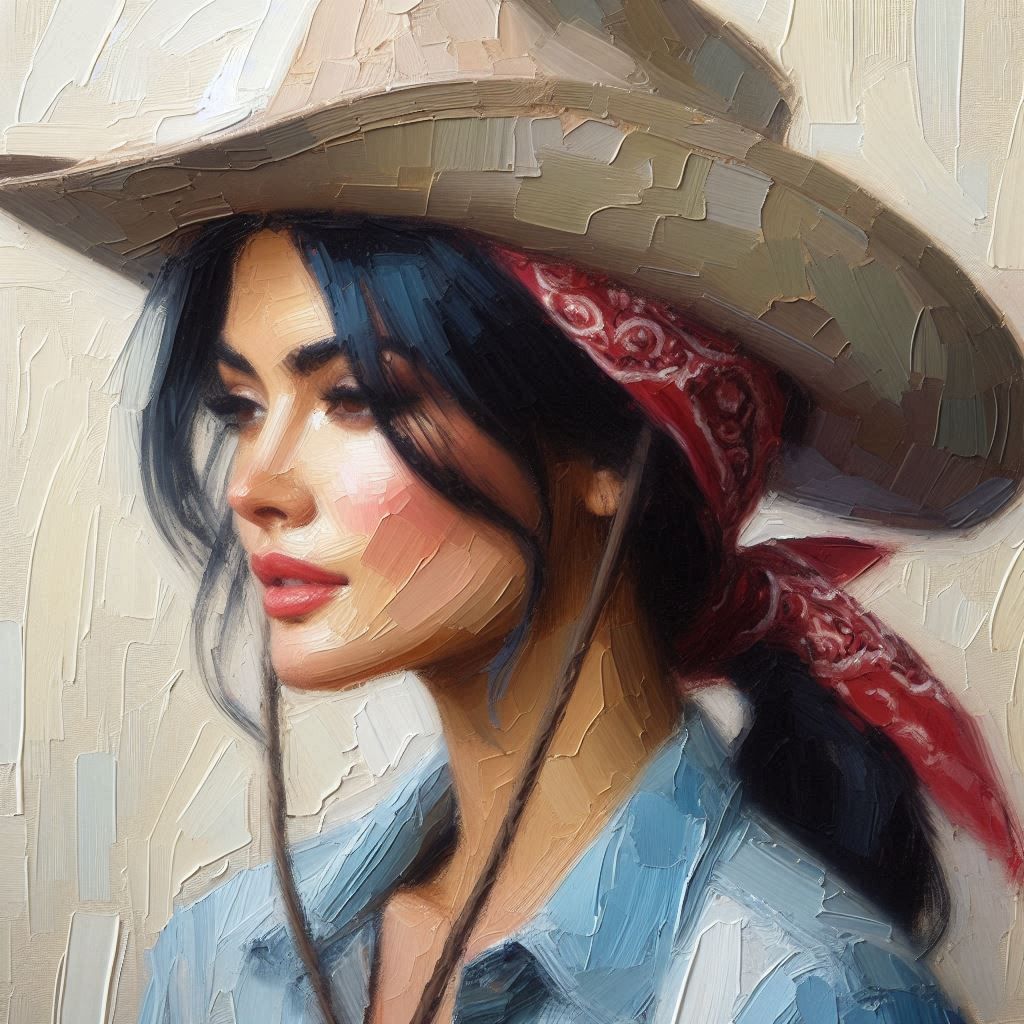 Impasto Cowgirl 2