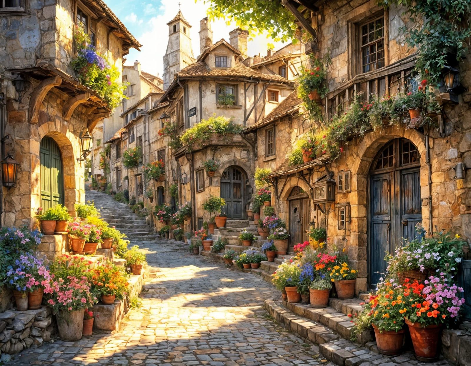 A street in an old town  by @Tymelle