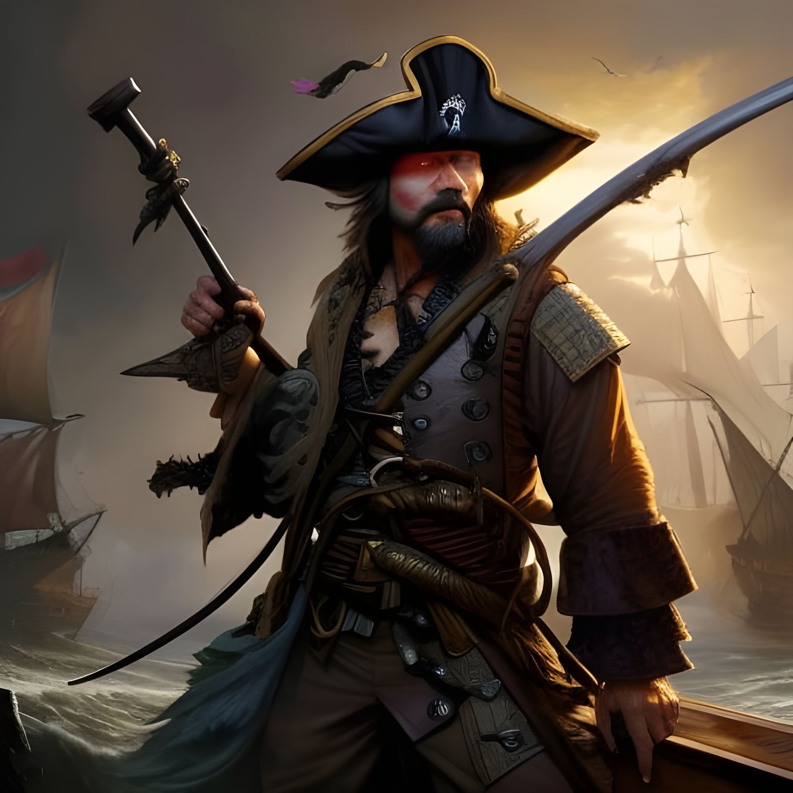 Pirate Captain - AI Generated Artwork - NightCafe Creator