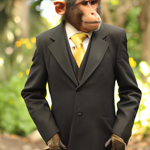 Monkey in a suit