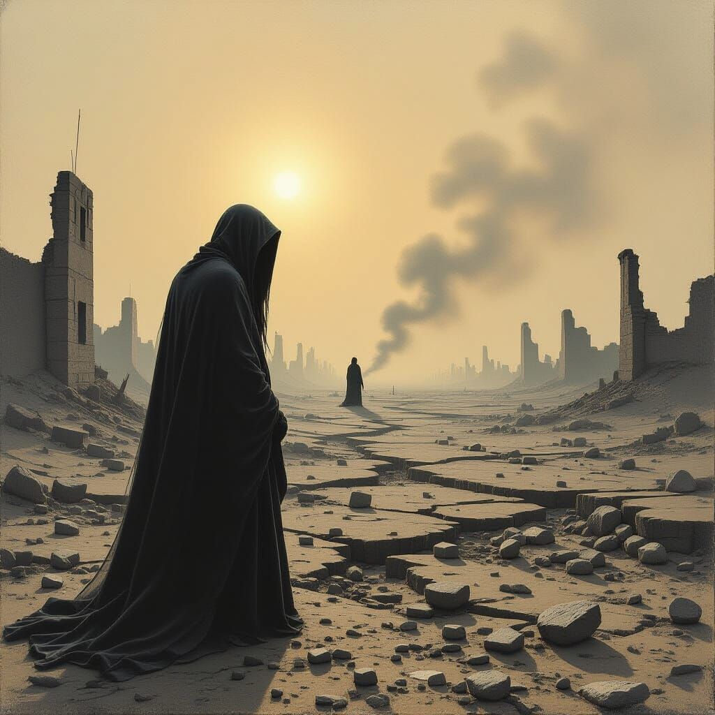 Dystopian Wasteland of Utter Ruin and Starvation