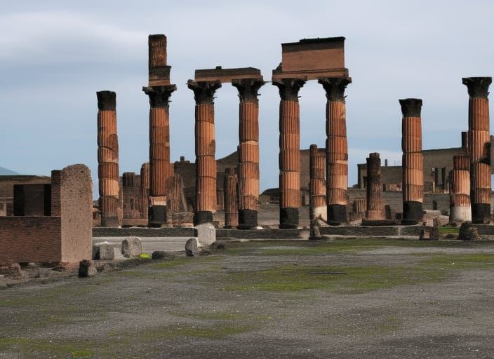 Pompeii exploding