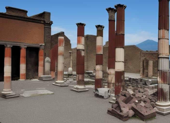 Pompeii exploding