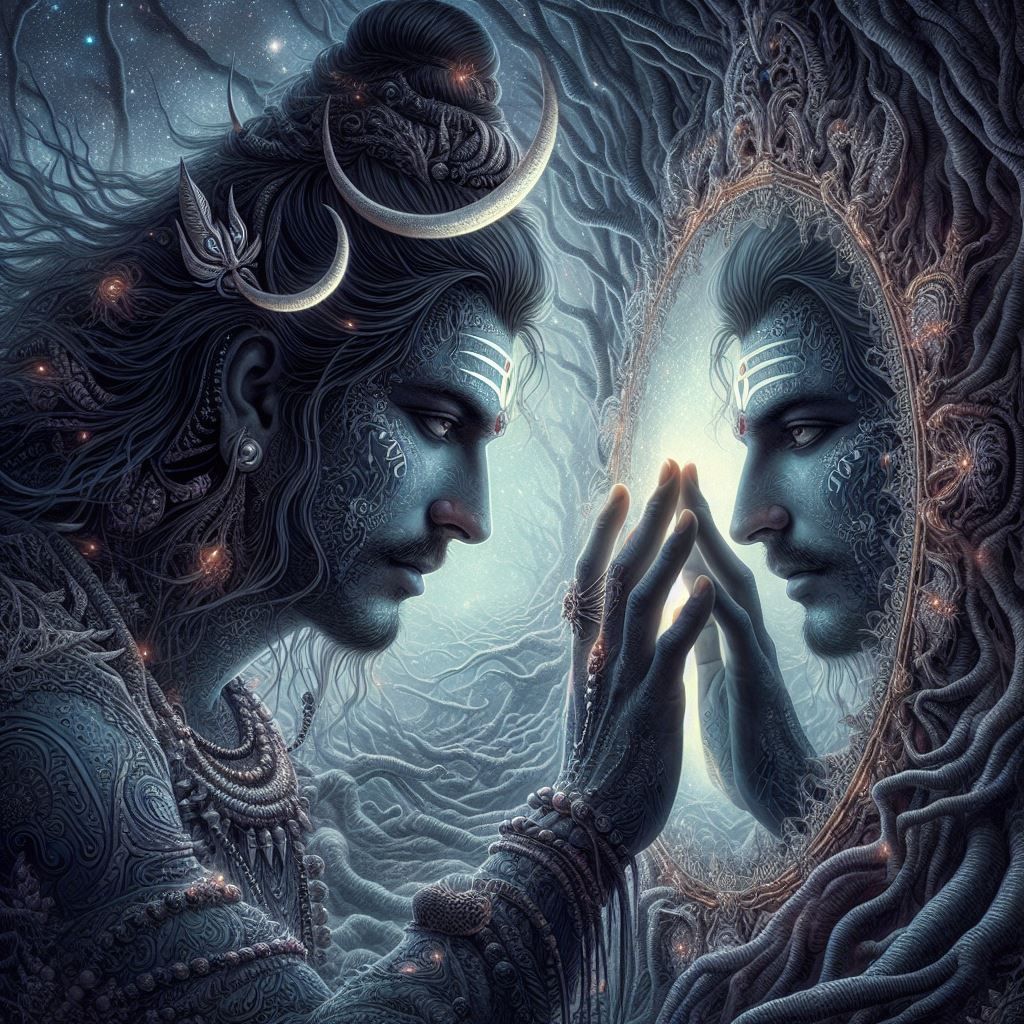 shiva mirror image