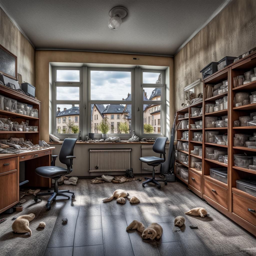 verlassenes Büro