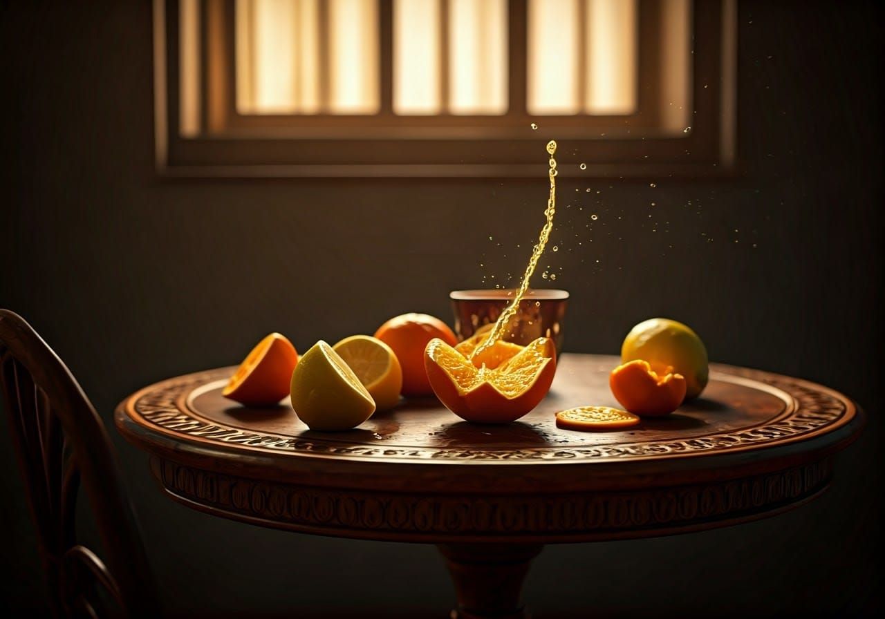 Oranges and Lemons in Warm Sunlight