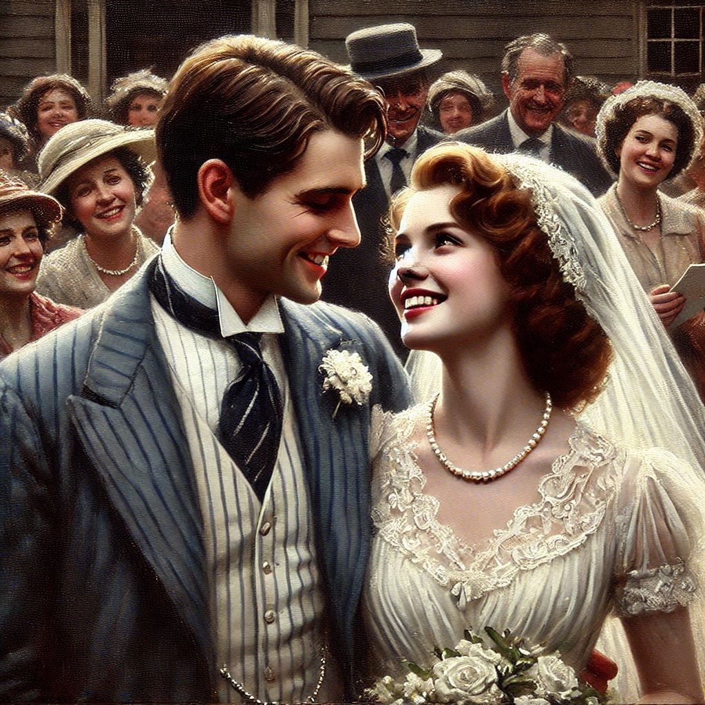 Happy Bride and Groom