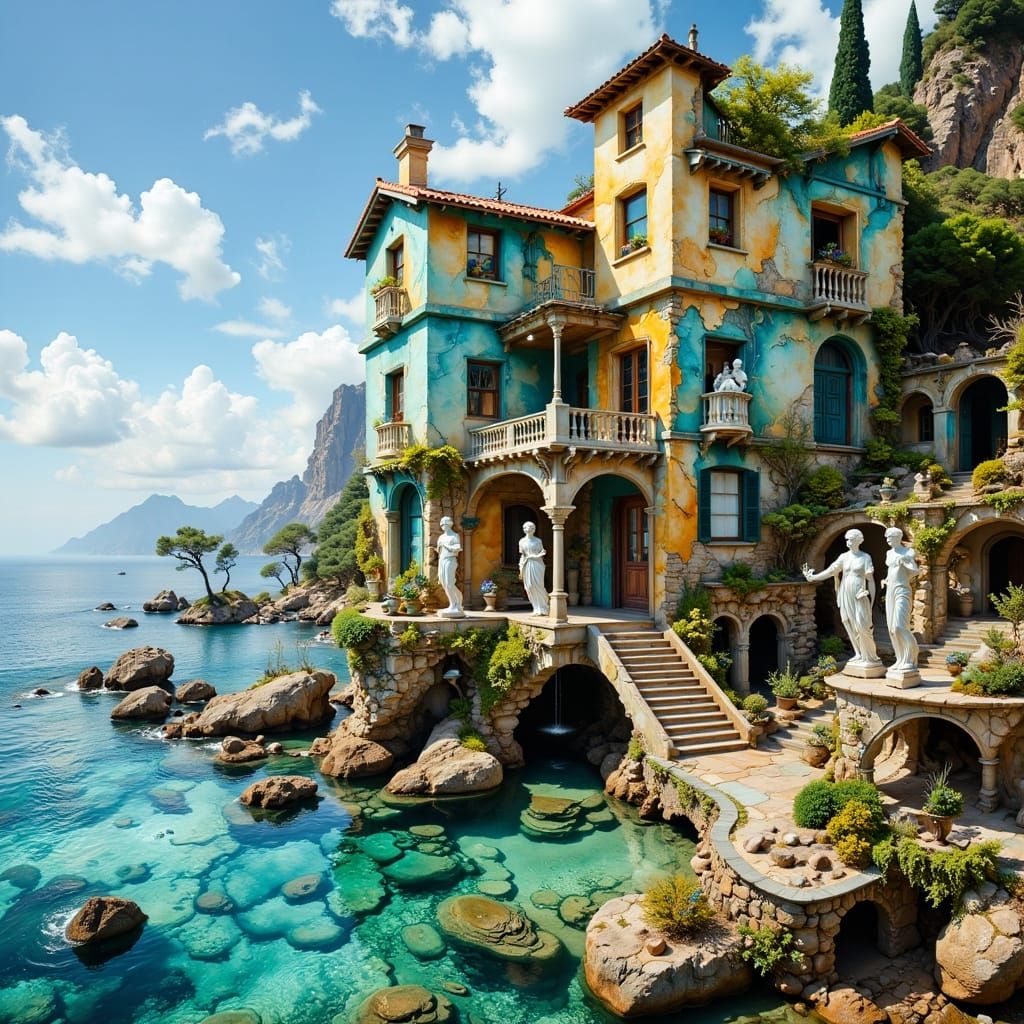 Cobalt Waters Manor  by @Illustration Magic