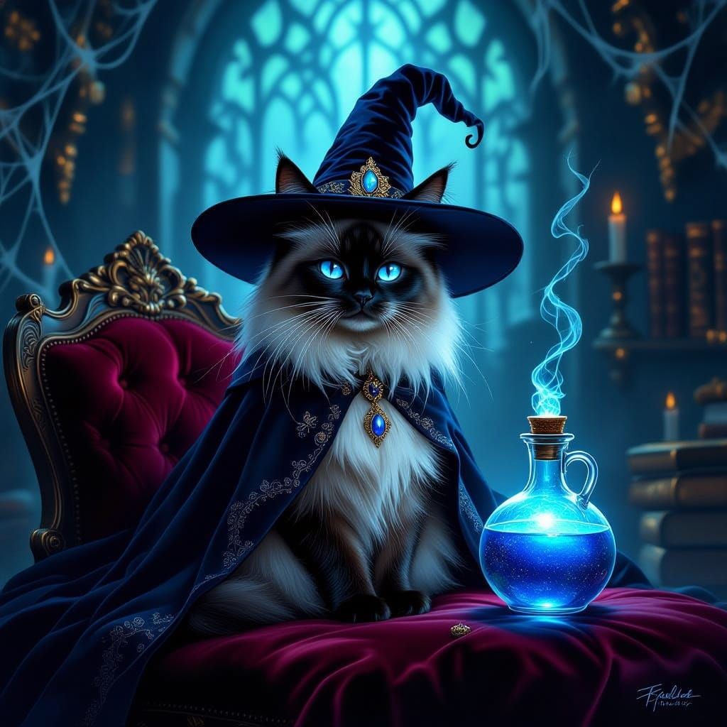 Regal Witch Cat's Potion   by @Sweet Ginger