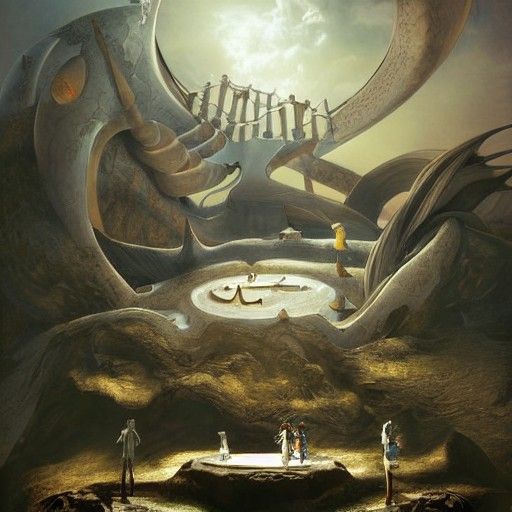 Surreal final Fantasy artstation dali