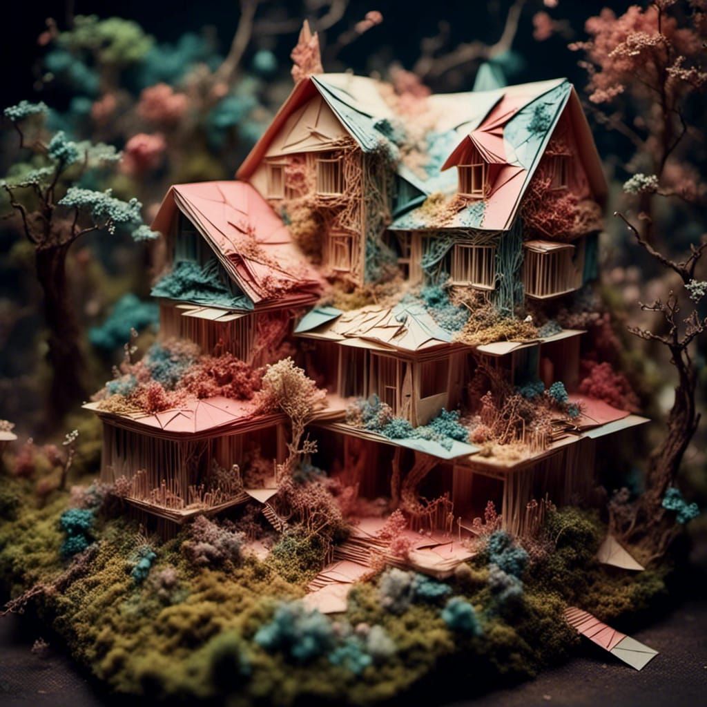 House <lora:Origami World:1.0>