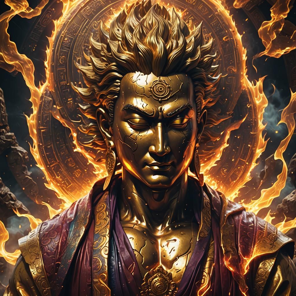 The Buddha going Super Saiyan