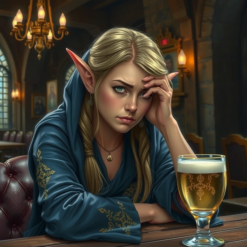 After an arduous adventure.