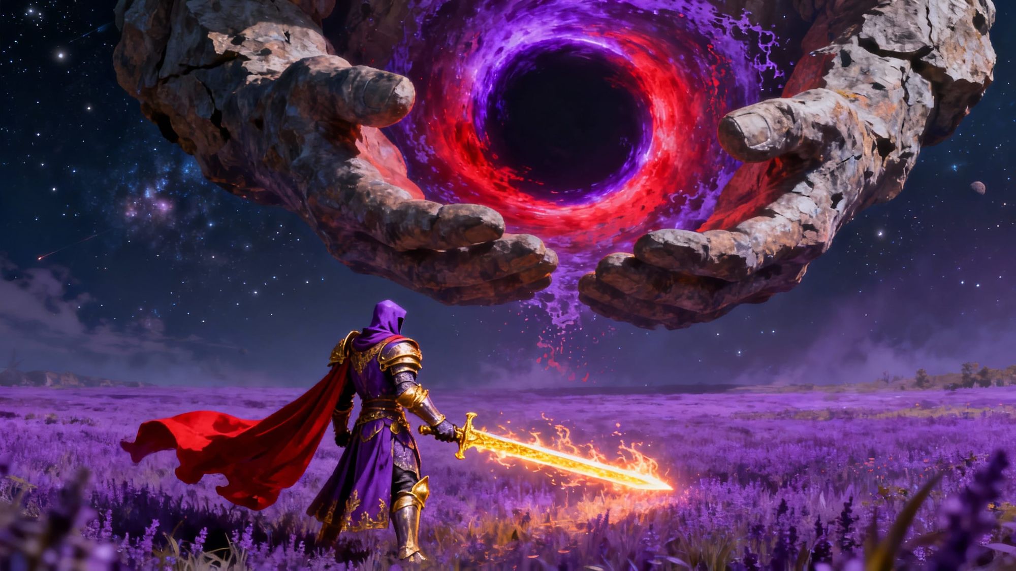 sky welcomes the great knight