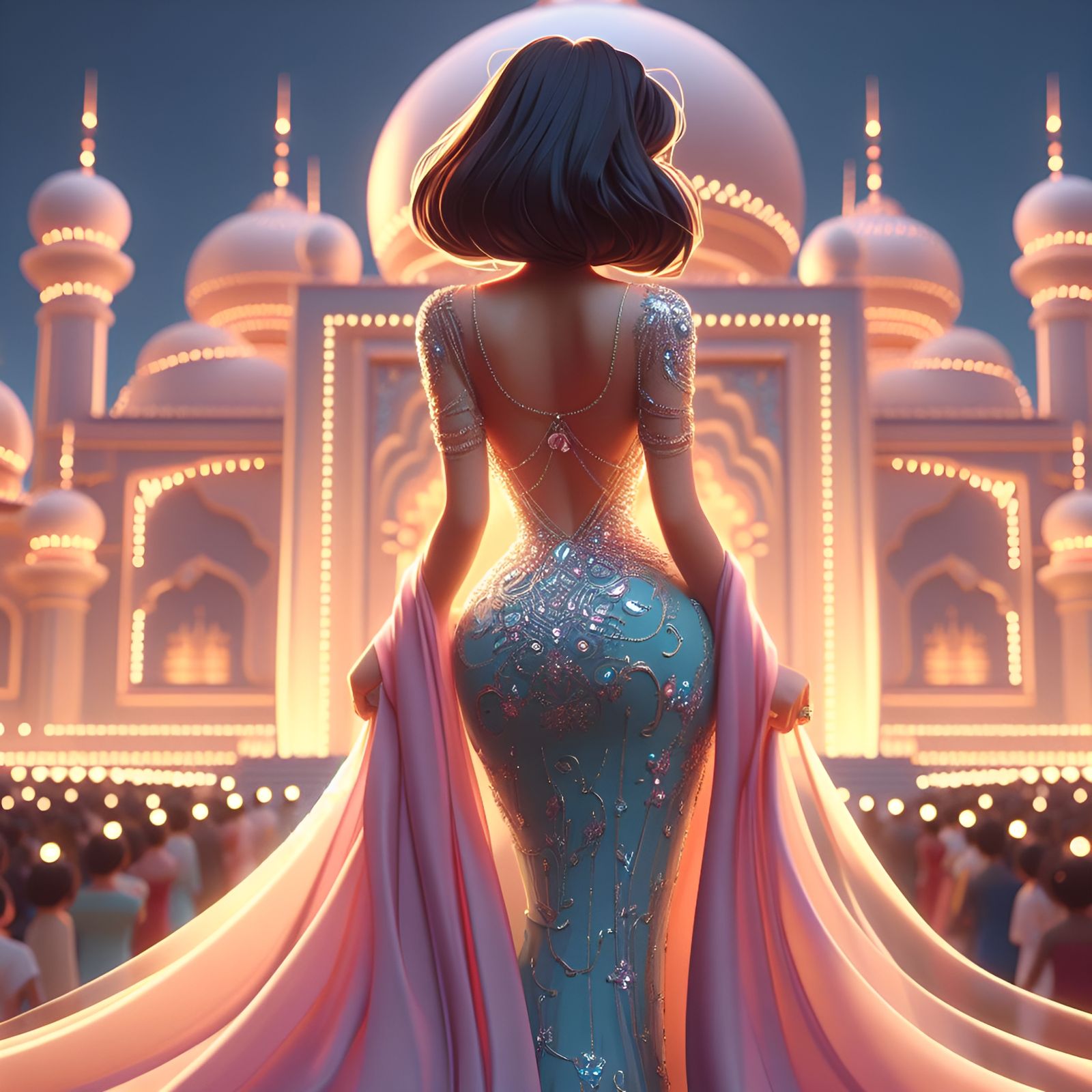 Jasmine makes an entrance.