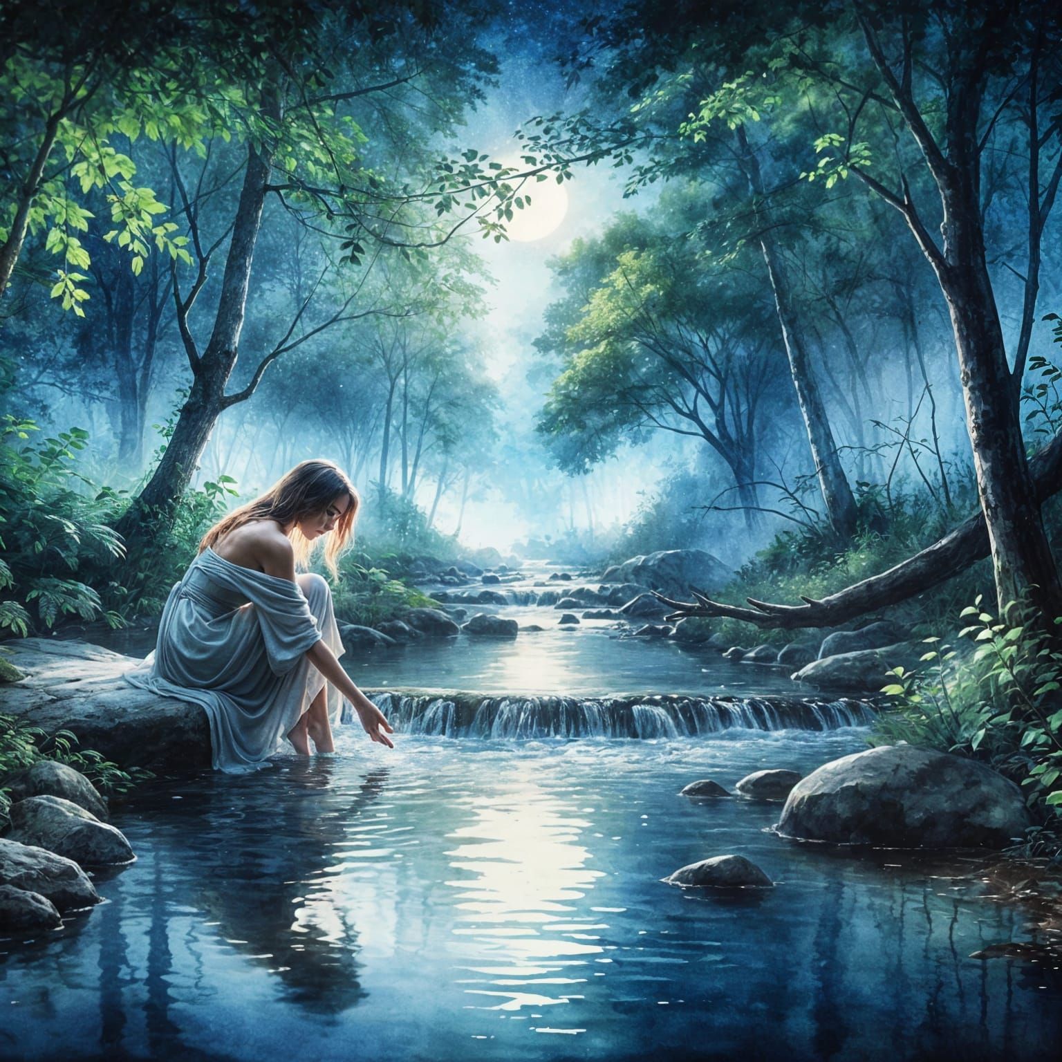 Thoughtful Reflection   by @Ettawen